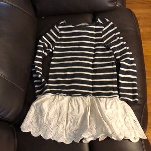 Oshkosh navy and white stripped top